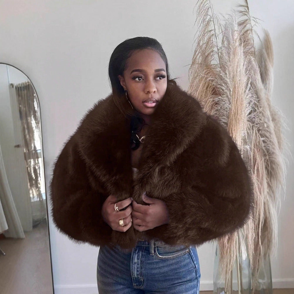 Ladies Comfortable Trendy Fur Jacket Lune London