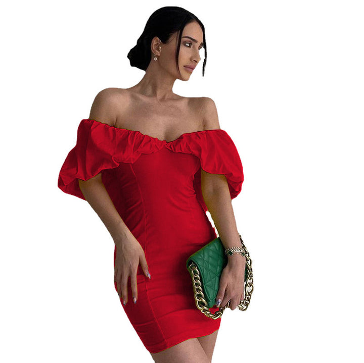 Mini wedding dress for women with voluminous sleeves Lune London