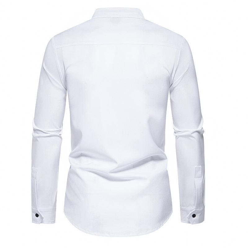 Men's long sleeve shirt with a modern button design Lune London