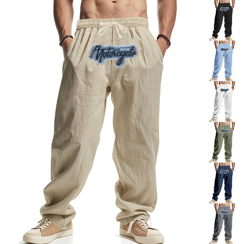 Casual cargo pants for men with elastic waist and side pockets Amarae