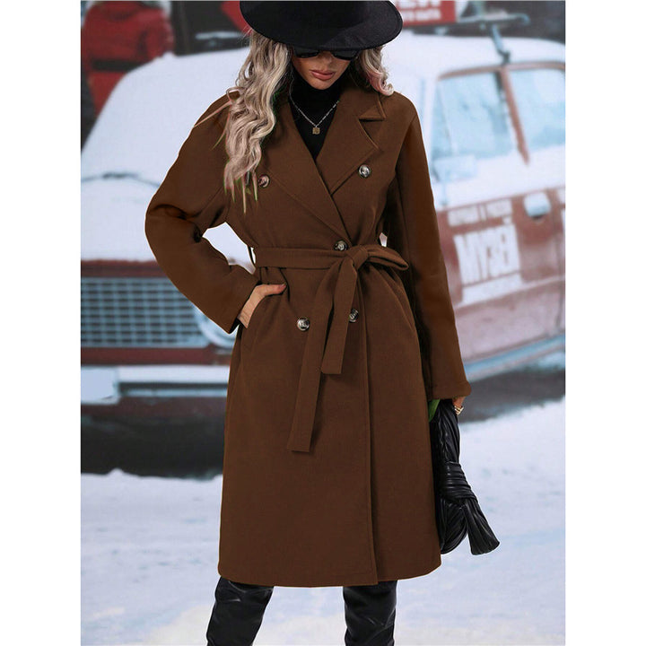 Lune London Double-Breasted Wool Coat for Women