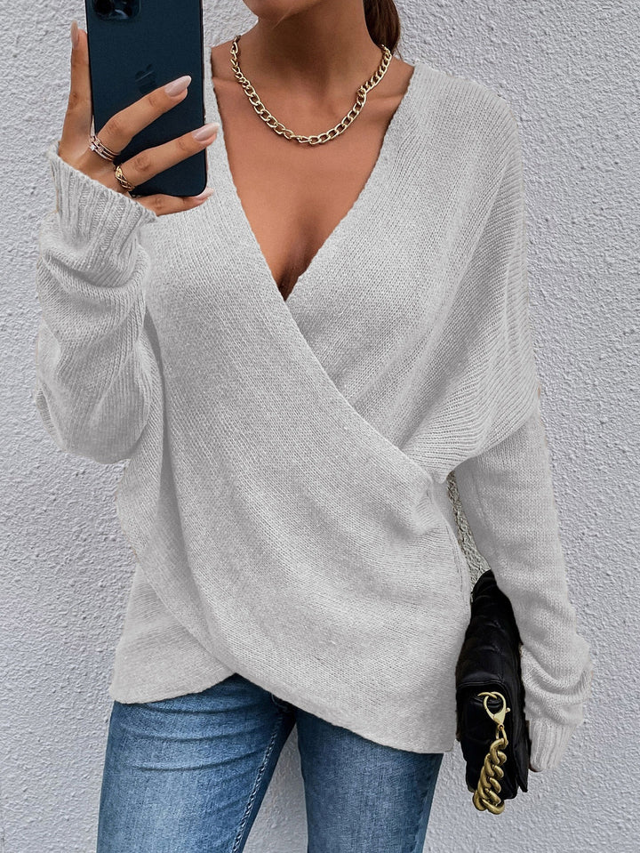 Pull V-neck de loisirs pour femmes Chic & Stil