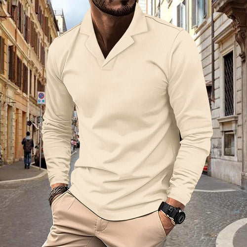 Trendy long sleeve shirt for men with textured design Amarae