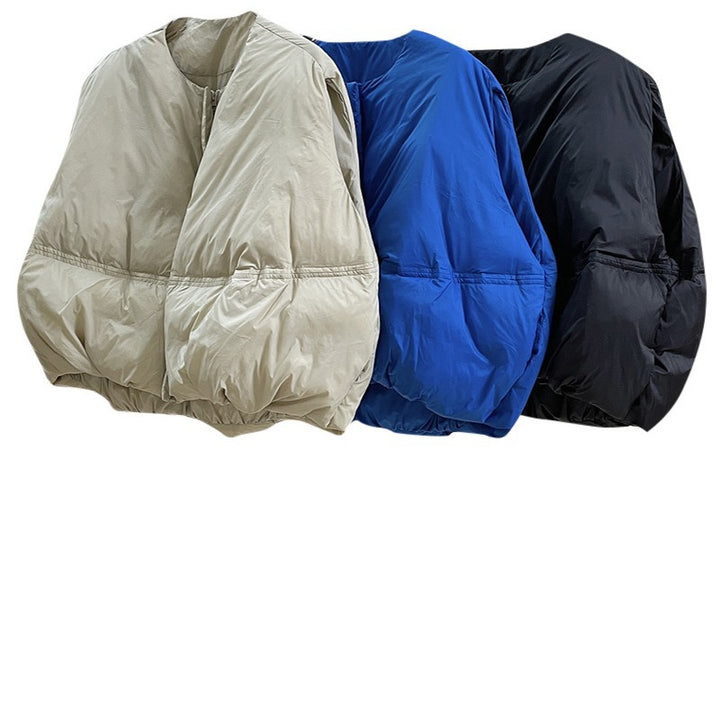 Women Boxy quilted thermo vest with stand-up collar and full-length zipper Amarae