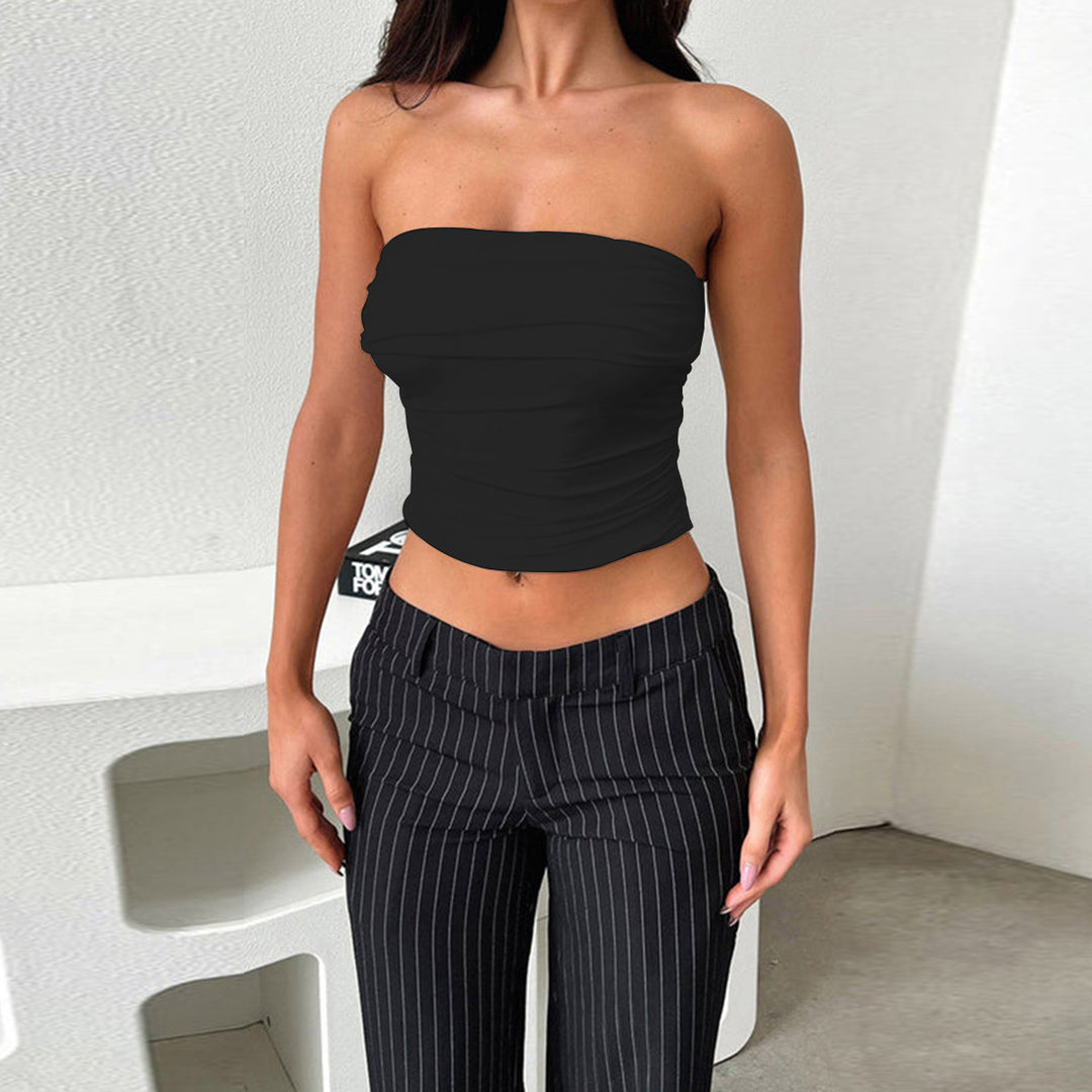 Women Bustier Top with Gatherings Lune London