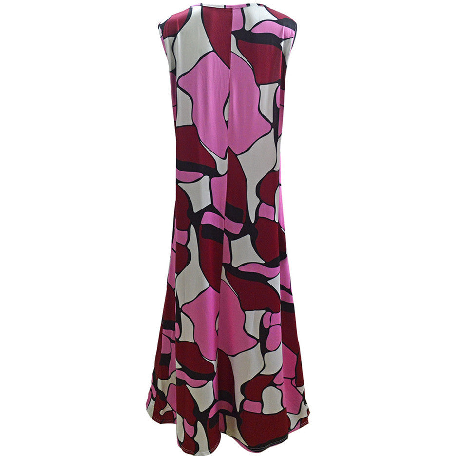 Ladies max dress with graphic print and flowing cut Lune London
