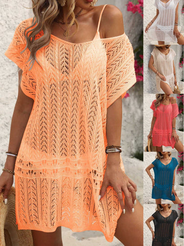 Lightweight crochet cover-up dress for women Amarae