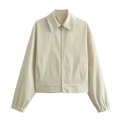 Women's transitional jacket with a modern cut and practical pockets Amarae