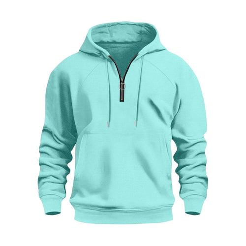 Men's functional hooded sweatshirt with half-zip Chic and Style