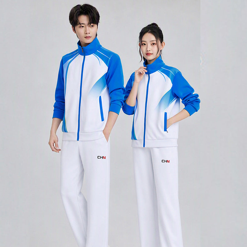 Unisex badminton training set with functional polo and sporty jogging pants Amarae