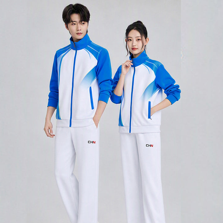 Unisex badminton training set with functional polo and sporty jogging pants Amarae