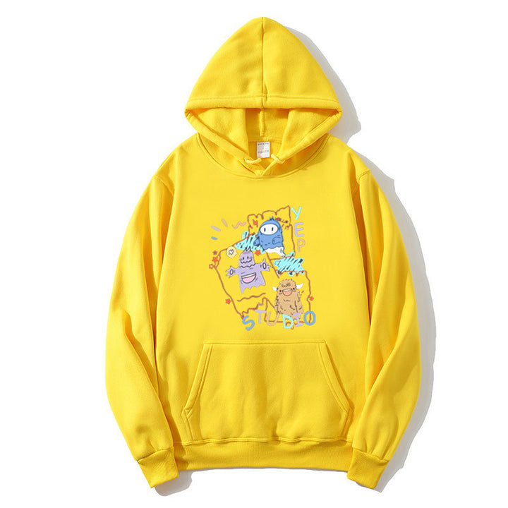 Women's hoodie with playful cartoon design Chic & Stil