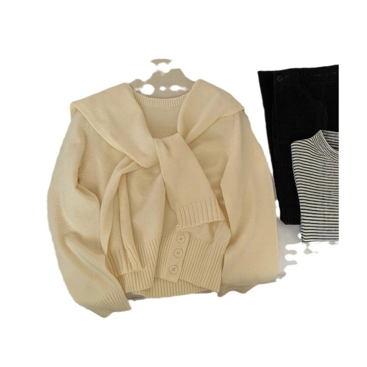 Pull élégant pour femmes avec col amovible Chic & Stil