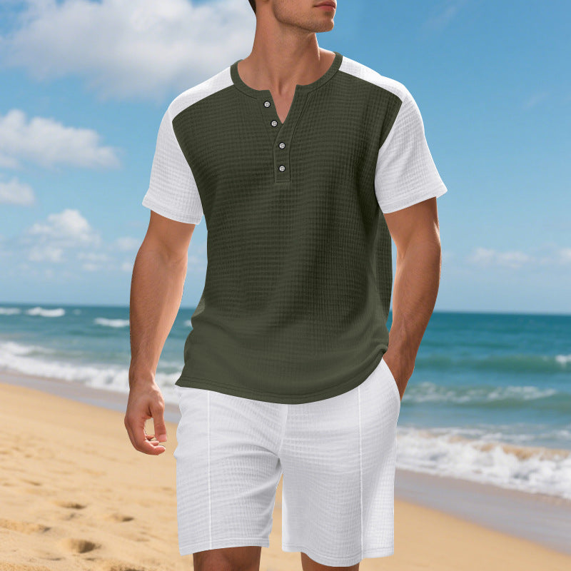 Men's comfortable short set with structured top and comfortable shorts Lune London