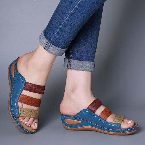 Fashion platform sandals for women with breathable upper Amarae