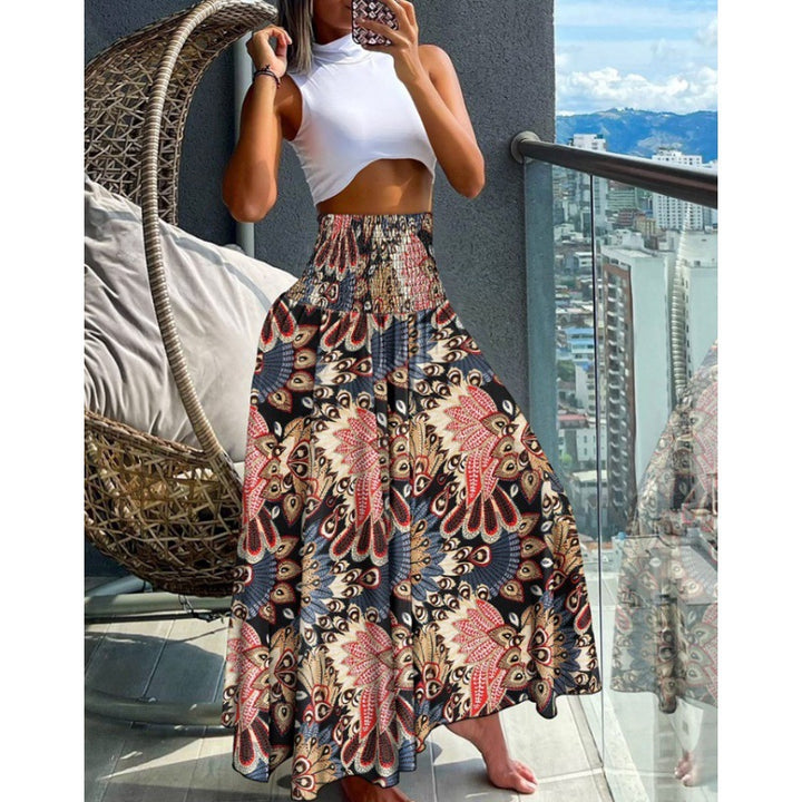 Women Bohemian Chic Maxi Skirt
