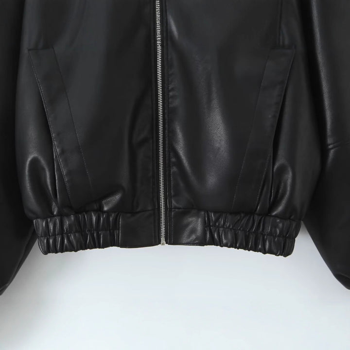 Veste de motard tendance pour femmes avec poignets élastiques Chic & Stil