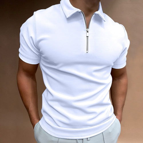 Men's polo shirt with zipper Amarae