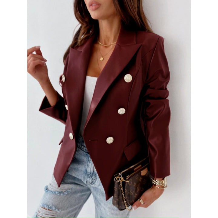 Trendy blazer jacket for women with double-breasted and elegant accents Lune London
