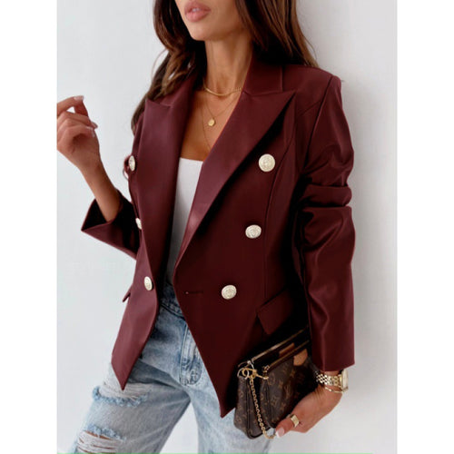 Trendy blazer jacket for women with double-breasted and elegant accents Amarae