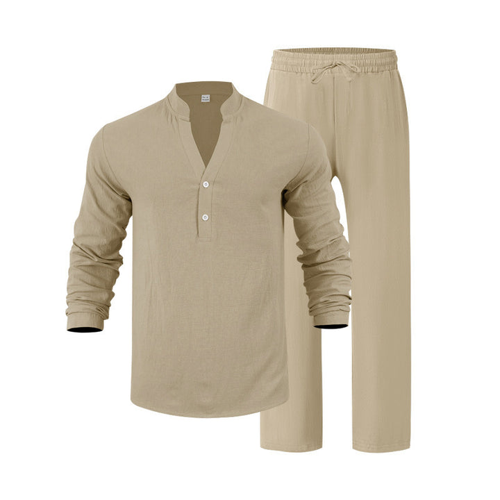Men's casual long sleeve shirt and jogging suit Chic and Style