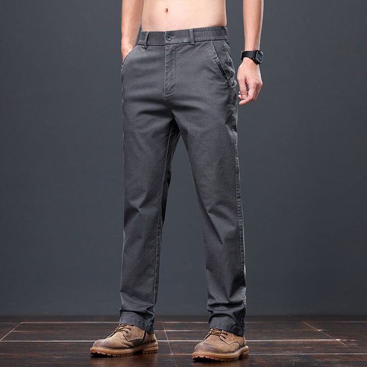 Comfortable chino pants for men with elastic waistband and practical pockets Lune London