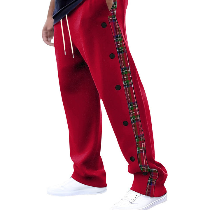 Casual cargo pants for men with snap buttons and trendy pattern Lune London