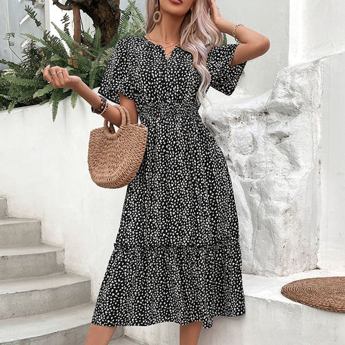 Amarae women's midi dress with ruffle details