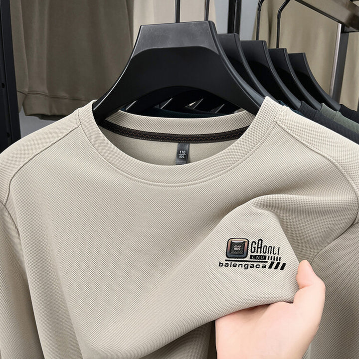 Men's long-sleeve sweatshirt in structured fabric with the stylish logo Lune London