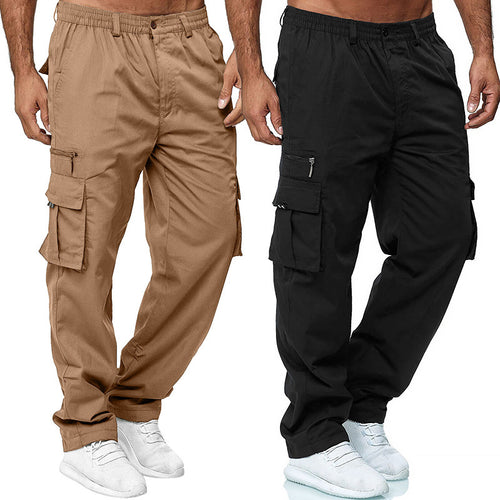 Men's cargo pants with elastic waistband and practical side pockets Amarae