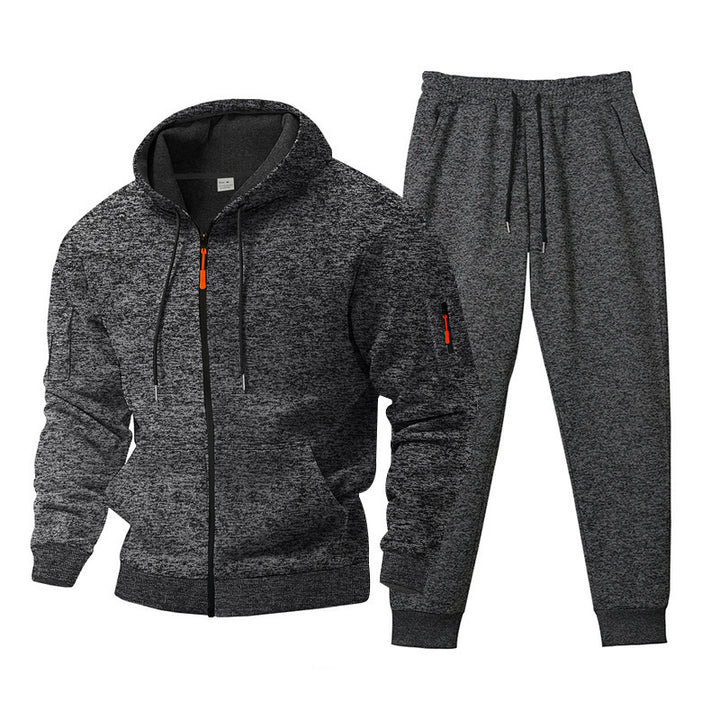 Men's Hooded Sports Tracksuit with Functional Zip Pockets Lune London