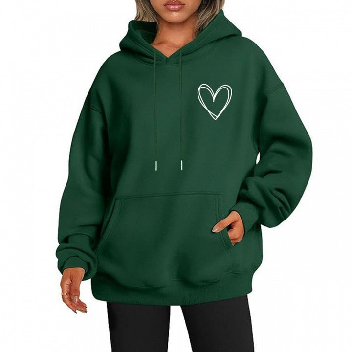 Women's hoodie with cool heart motif Chic & Stil