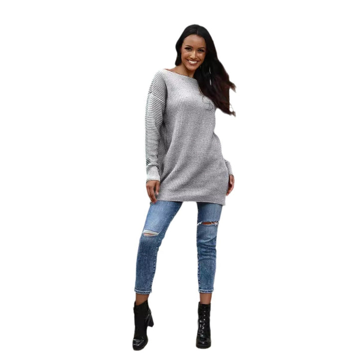 Oversized knit sweater for women with a soft textured pattern Lune London