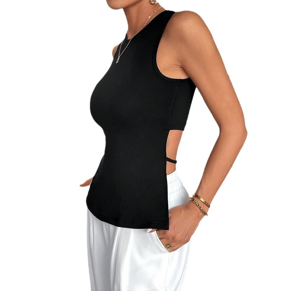 Débardeur sportif pour femmes avec découpes sur les côtés Chic & Stil