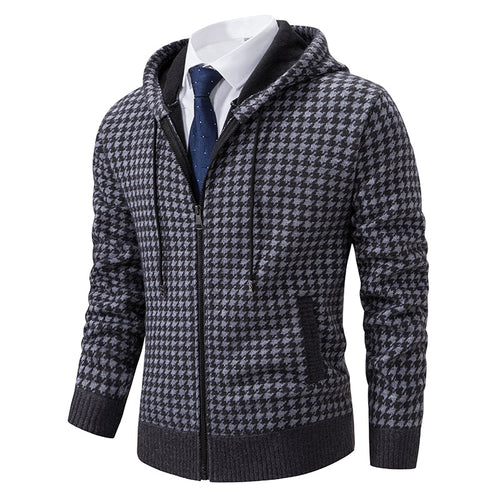 Elegant and comfortable men's cardigan with hood Amarae