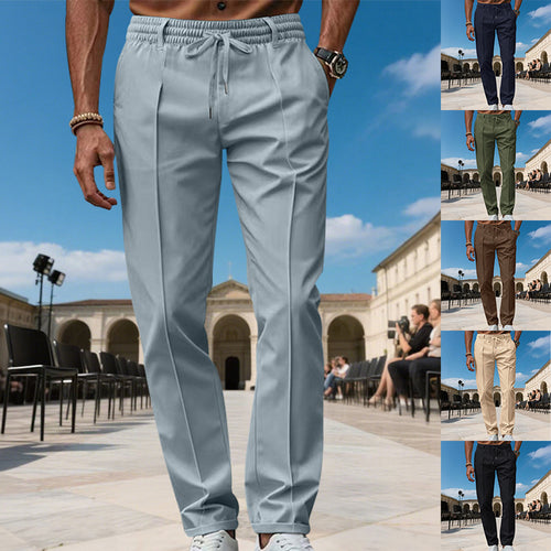 Amarae Elegant leisure pants for men with elastic waistband