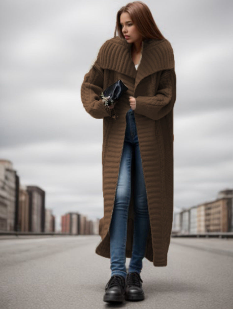 Ladies Oversized Chic Knit Coat