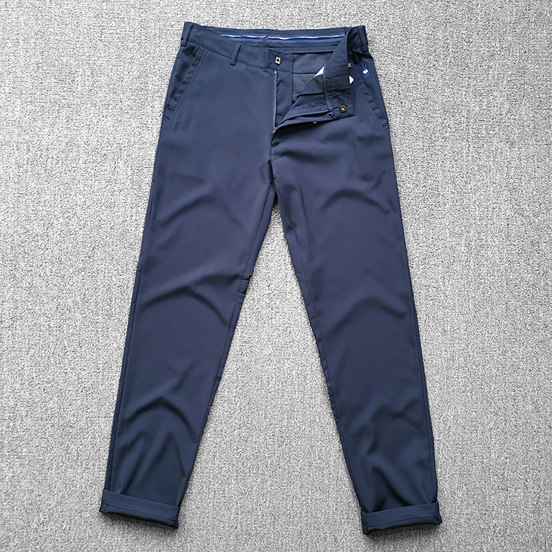 Men's chinos in a slim fit with stretch, crease, and slanted pockets Amarae