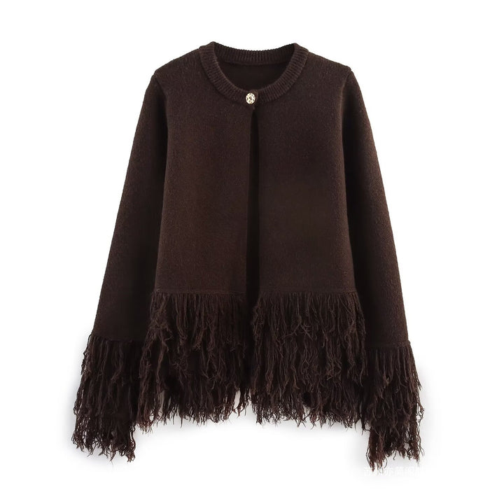 Ladies trendy fringed jacket Lune London