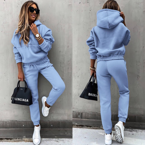 Chic Sweatshirt and Jogging Set