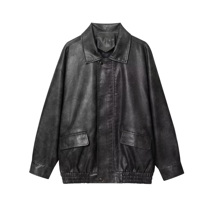 Ladies elegant faux leather jacket Lune London