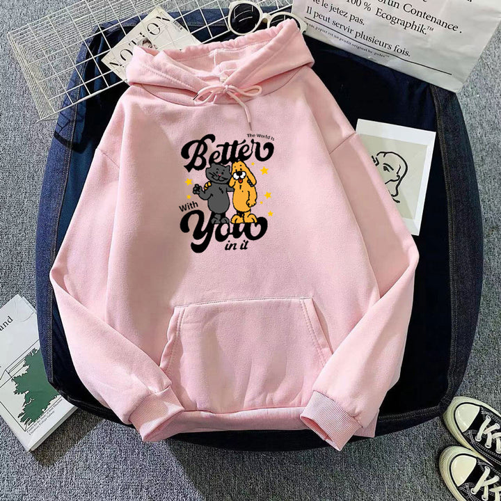 Women's hoodie with playful animal motif Chic & Stil