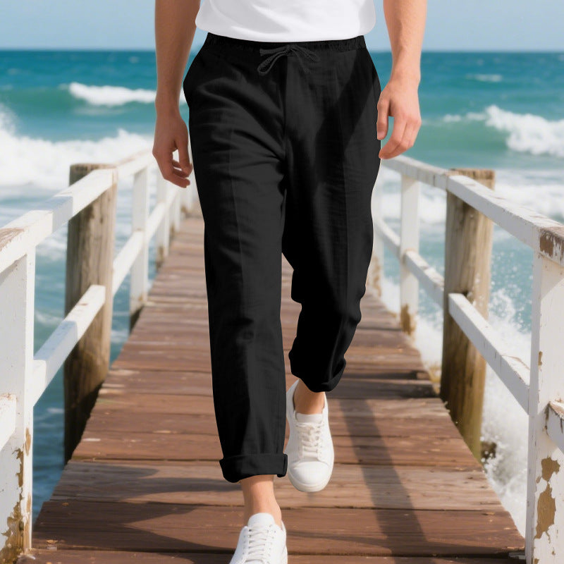 Casual beach pants for men in breathable material Lune London