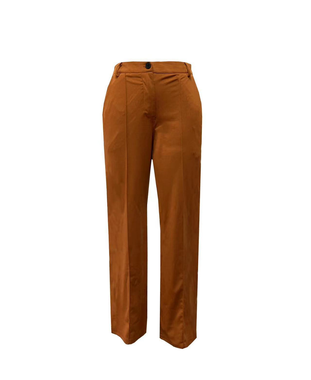 Women high-waisted straight-cut suit trousers with crease Amarae