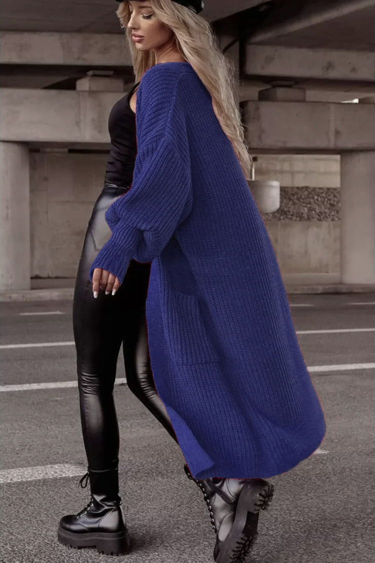 Ladies Large Chic Knit Coat