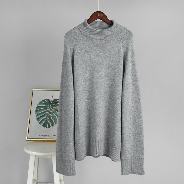 Women Oversized Turtleneck Sweater Lune London