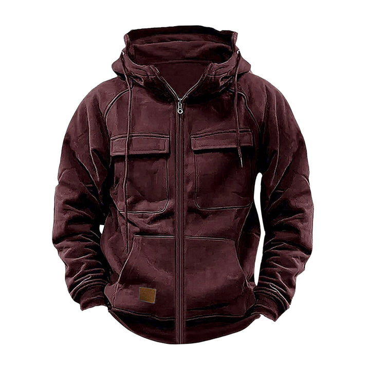 Functional hooded jacket for men with practical pockets Lune London