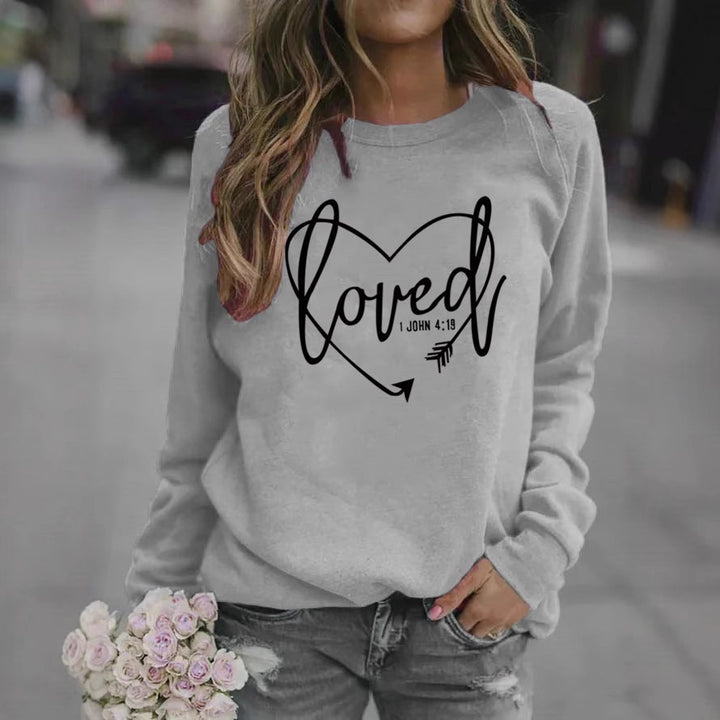 Women’s sweatshirt with inspiring lettering and trendy design Lune London