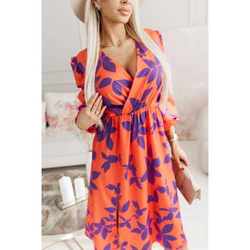 Elegant floral wrap dress for women Amarae