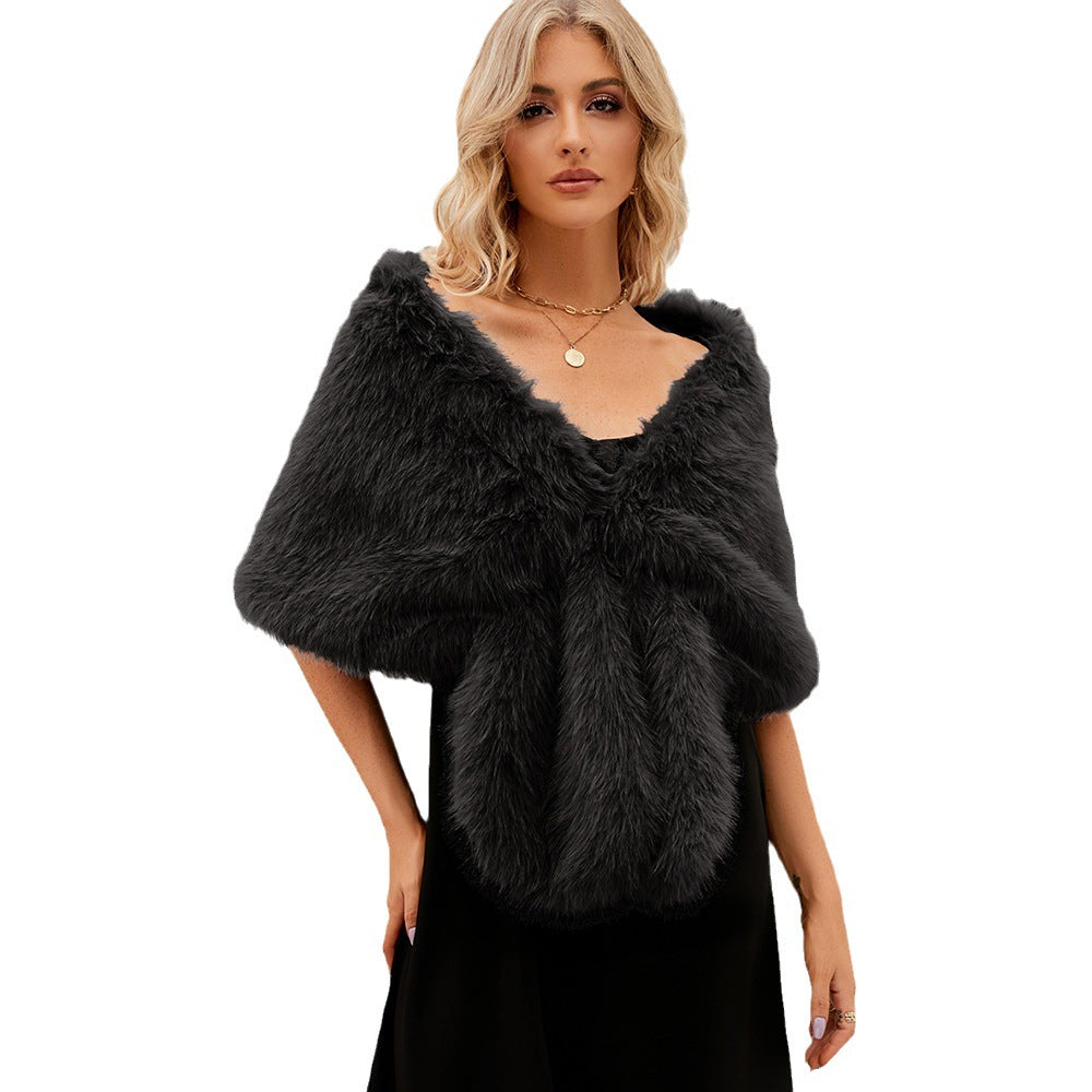 Ladies Luxurious Faux Fur Scarf Lune London